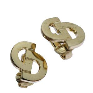 Christian Dior Earring Gold Auth